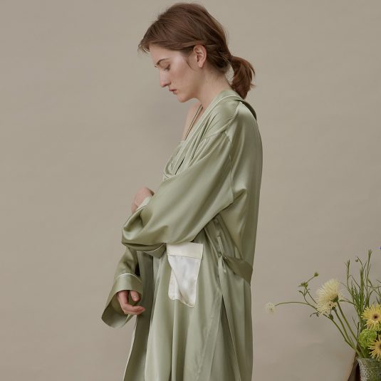 French Style Silk Robe#
