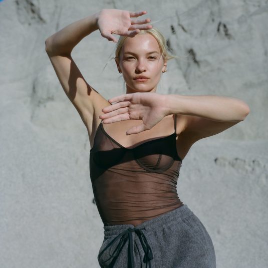 Débardeur Lingerie Long En Tulle#