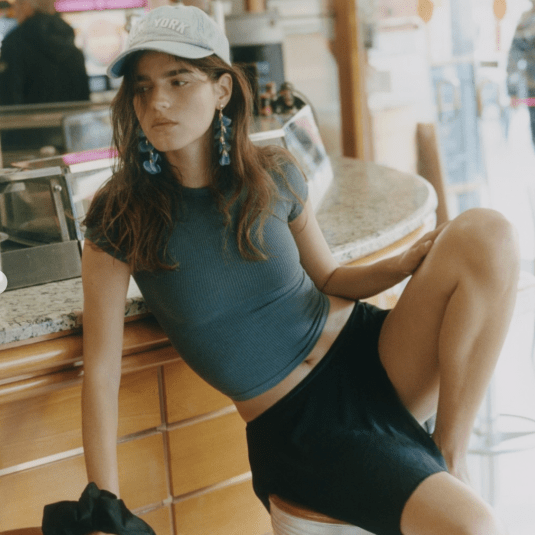 Seamless Waffle Tee#